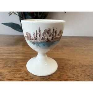 Johnson Brothers Old Mill Egg Cup Vintage‎ England Transferware Farmhouse Decor